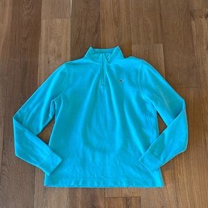 Vineyard Vines Aqua Quarter Zip - XL